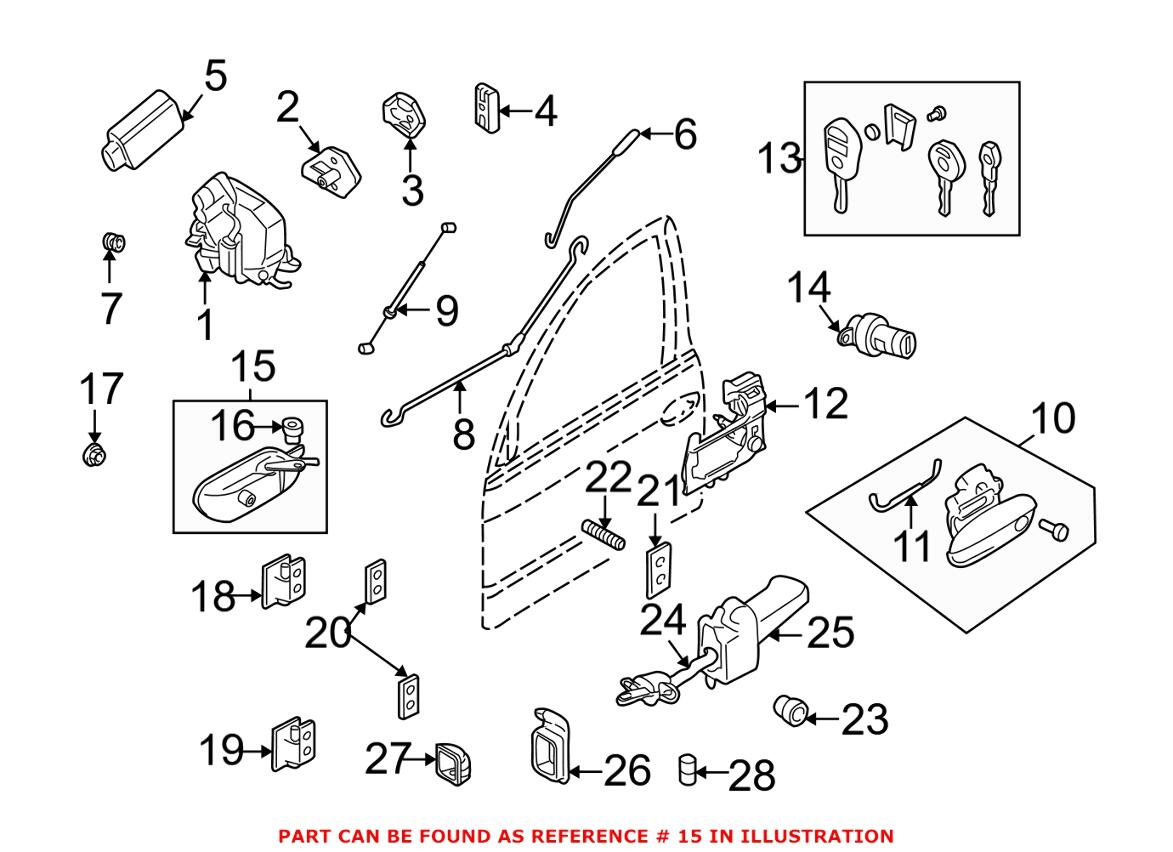 BMW Interior Door Handle 51212694089